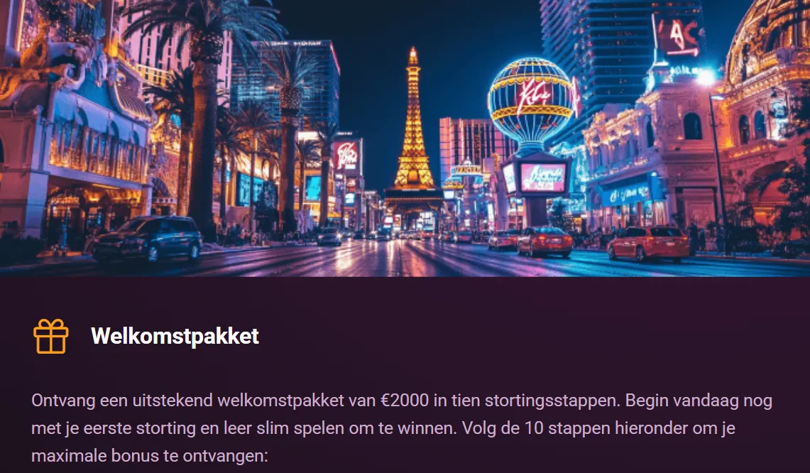 Rony Casino bonus tot €2000 + gratis spins – beste welkomstbonus online casino