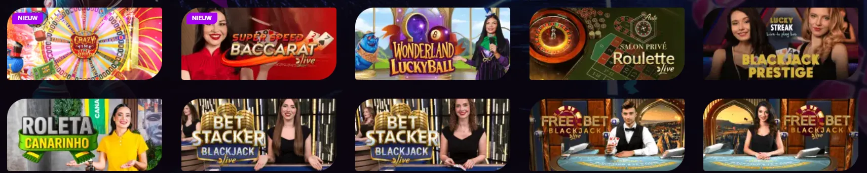 Rony Casino live casino – live roulette, blackjack en game shows Nederland