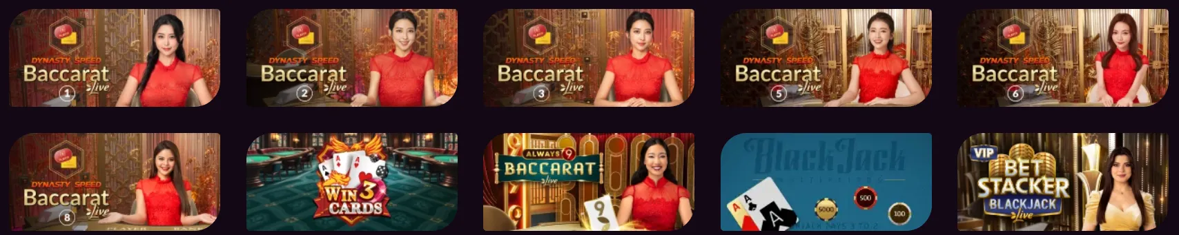 Tafelspellen Rony Casino – blackjack, roulette en baccarat online